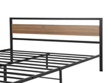 Artiss Bed Frame Double Size Metal Base Mattress Platform Foundation Black DREW MBED-C-DREW-D-BK-AB