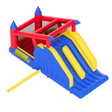 Inflatable Bounce House, Outdoor High Quality Playhouse Trampoline, Jumping Bouncer with Blower, V952-CQCBBHYC10118FQ7MV3