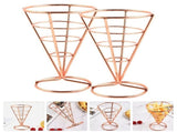 Stainless Steel French Fries Stand for Home and Restaurant Use 6Pcs V1369-AZ3-W-15918