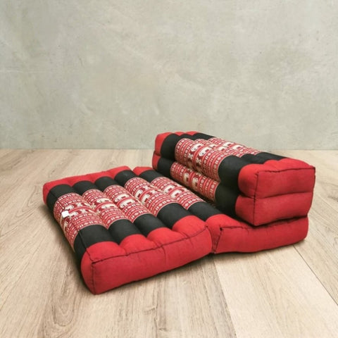 3-Fold Zafu Meditation Cushion Set Red-Ele V574-TTP3SEATREDELE