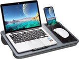 Portable Laptop Desk with Device Ledge, Mouse Pad and Phone Holder for Home Office V178-85361