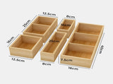 Toque Bamboo Drawer Organizer Multi-Use Storage Box KT1014-AU