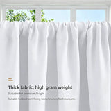 2 Pack Blackout Kitchen Curtains Grey, 106 x 91 cm V1188-MS-604-007-3