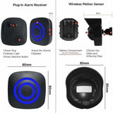 Doorbell with Motion Sensor, Wireless Outdoor Doorbell Kit with Infrared Motion Sensor and Plug-in V1237-ZY-715-378
