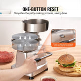VEVOR Commercial Burger Patty Maker, 150mm Hamburger Beef Patty Maker, Heavy Duty Food-Grade V952-HBRBJYSZLBXGJU5I4V0
