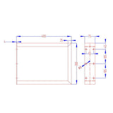 Artiss Metal Table Legs DIY Rectangular 40X30CM Set of 2 TAB-LEG-BOX-4030-BKX2