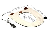 USB Heated Toilet Seat Cover with Capybara Design Soft Plush, Washable, Fast Heating, 5-Level V1341-ZY-69VLM7RR-WHITE