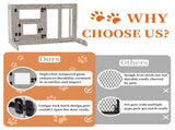 32" Tall Dog Door Gate Freestanding Adjustable Pet Barrier Gate Doorways Stairs V767-XPETDL78