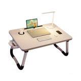 Laptop Bed Desk Foldable Portable Bed Table Tray Stand with Cup Holder Drawer for Sofa Floor Reading V1294-YM0901-3116240019011