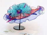 Women's Hair Clip Hat Women Church Cap Wide Brim Summer Sun Hat for Party Wedding Women's V1370-AZ4-22393