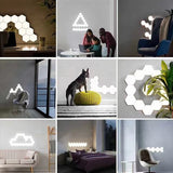 Music Sync Hexagons, Modular LED, USB Power Supply Hexagon Walls, Bedroom LED V1366-AZ2-W-10097