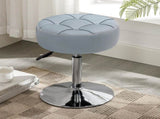 Adjustable Vanity Stool, 360&degSwivel Vanity Chair for Makeup Room, Grayish Blue Stool Chair for V1258-DP02-C-1417