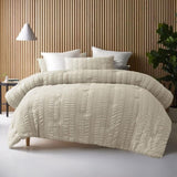 Accessorize Seersucker Natural 3 Piece Comforter Set King V442-HIN-COMFORTER-SEERSUCKER-NATURAL-KI