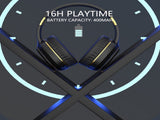 JR H6 Foldable Bluetooth 5.3 Wireless Headphone Over Ear Active Noise Cancelling Deep Bass Headset V462-MD-178-03