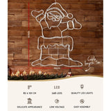 1M Christmas Lights 248 LED Santa Motif Light Decorations Jingle Jollys XMAS-MOT-D-SANTA-RED