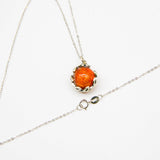 Gift Box - Aroma Necklace White Gold - Planet Solstice Sunburst Purify Oil Blend V760-GBAJ - 3
