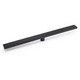 Matt Black 900mm Long Strip Fence Shower Grate Floor Drain 50mm Waste Watermark V1233-LGWG02A900BL