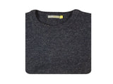 100% SHETLAND RAGG WOOL CREW Round Neck Knit JUMPER Pullover Mens Sweater Knitted - Navy - S V563-SW-CN-DNM45-S