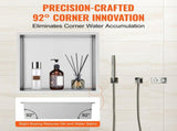 33.02 x 33.02 cm No Tile Shower Niche 304 Stainless Steel, Wall-Inserted Niche Recessed Double V952-BXGLYBK1C13YZKIQ0V0
