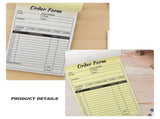 3-Pack Receipt Books for Small Business with Copies, Portable and Handy Order Organizer Notepad V1370-AZ4-17314