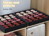 Underwear Storage Boxes - 2 Pieces - 24 Compartments - Drawer - Bra - Sock V1188-MS101-01989-1