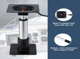 Seamanship Boat Seat Pedestal 34 - 46cm Adjustable Gas Lift 360 Degrees Swivel BS-PED-GL-3446-BK