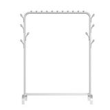 White Heavy Duty Clothes Rail Rack Hanging Garment Display Stand Shoe Storage Shelf V201-QHGMMOREONE032