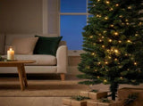 Christabelle 2.3m 7.5ft Pencil Pine Christmas Tree Pre Lit Multi Function LED Slim Artificial I 112_WFLPP75