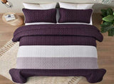 Radiant Quilted coverlet and pillowcovers set Brighten Any Room - Queen size V745-MAC090478Q13U