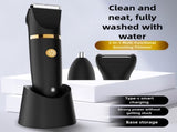 3-in-1 Waterproof Rechargeable Electric Hair Trimmer Set for Men - Professional Grooming Kit V888-ELOSUNG15611