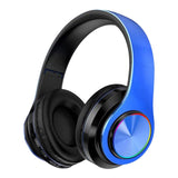 Headphones Wireless, Colored Luminous Color Breathing Light Head Mounted Bluetooth Earphones, V1192-AZ-W-29646