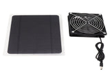 Solar Panel Fan Kit 10W Weatherproof Solar Powered Fan Wall Mounted for Outside Small Chicken Coops V1294-YM0706-3113230199011