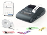 Blue Portable Bluetooth Thermal Label Printer Compact, Ink-Free Mini Label Maker for Home, Office, V888-ELOSUNG40634