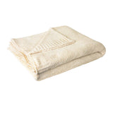 J Elliot Home Leslie Chenille Throw 130 x 160 cm Ivory V442-IDC-THROW-LESLIECHENILLE-IVORY-RE