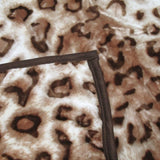750gsm 3.5kg Double Layer Animal Print Faux Mink Blanket Queen 200x240 cm Brown Leopard V442-YTL-BLANKET-750GSMLEOPARD-BROWN-QS