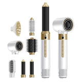 7-in-1 hair curler, automatic hair curler, hot air comb, hair dryer comb, straightening and curling, V1102-108-21036-WHT-7