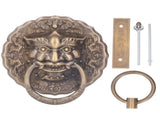 Door Knocker Brass Material 2 Sided Installation Heavy Duty Pull Bronze Chinese Antique Door Pull V1294-YM0523-3114220008811