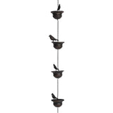 2.4Meter Birds on Cup Mobile Rain Chain for Gutters with Hanger Catcher Chains with V1366-AZ2-W-05435