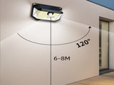 2-Pack Solar Motion Sensor Wall Light - 3 Lighting Modes, IP64 Waterproof, Three-Sided V888-ELOSUNG393681