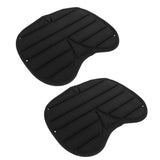2 Pcs Outdoor Kayak Seat Kayak Cushion 38.00X30.00X1.00CM Black V1369-AZ3-W-15792