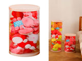 Doll Storage Bucket Transparent Rotatable PVC 26cm Stuffed Animal Storage Bucket for Home 50cm / V1294-YM0703-3117230063711