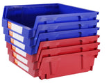 Plastic Storage Bin, , Hanging Stackable Storage Organizer Bin, Blue/Red, V952-DDWLX6G00000096OEV0