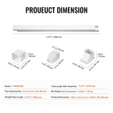 VEVOR Mini Split Line Set Cover 76.2mm W 2270mm L, PVC Decorative Pipe Line Cover For Air V952-BSKSQFTSKDGXVBQRUV0