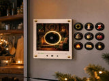 Magnetic Vinyl Player for Fridge, NFC Magnetic Player with Rotating Vinyl Record, Night Light, V1192-AZ-W-34218