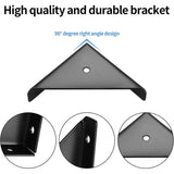 10 Pcs of Angles in Metal Wood Black Tables, Cabinets Mounting Angle Connector of Angle Corner V1237-MS-626-234