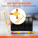 VEVOR Skate Dolly, 6614 LBS/3T Industrial Mover with Handle, Carbon Steel V952-GYXTKHSG13TPUGO00V0