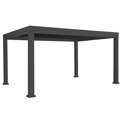 Backyard Discovery Trenton 10x14 Black Pergola with PowerPort V420-BDPE-TRE214-SET