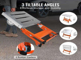 Welding Table 30" x 20", 400lbs Load Capacity Steel Welding Workbench Table on Wheels, Folding Work V952-KZDHZ400LB302X80EV0