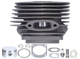 Cylinder Piston Gasket Kit Fit for Jonsered 630 630 Super Chainsaw 52mm Large Bore V1294-YM0721-3111210088011