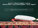 White Advanced 3-in-1 Scalp & Hair Care Massage Comb - Red Light Therapy, EMS Microcurrent & V888-ELOSUNG27733